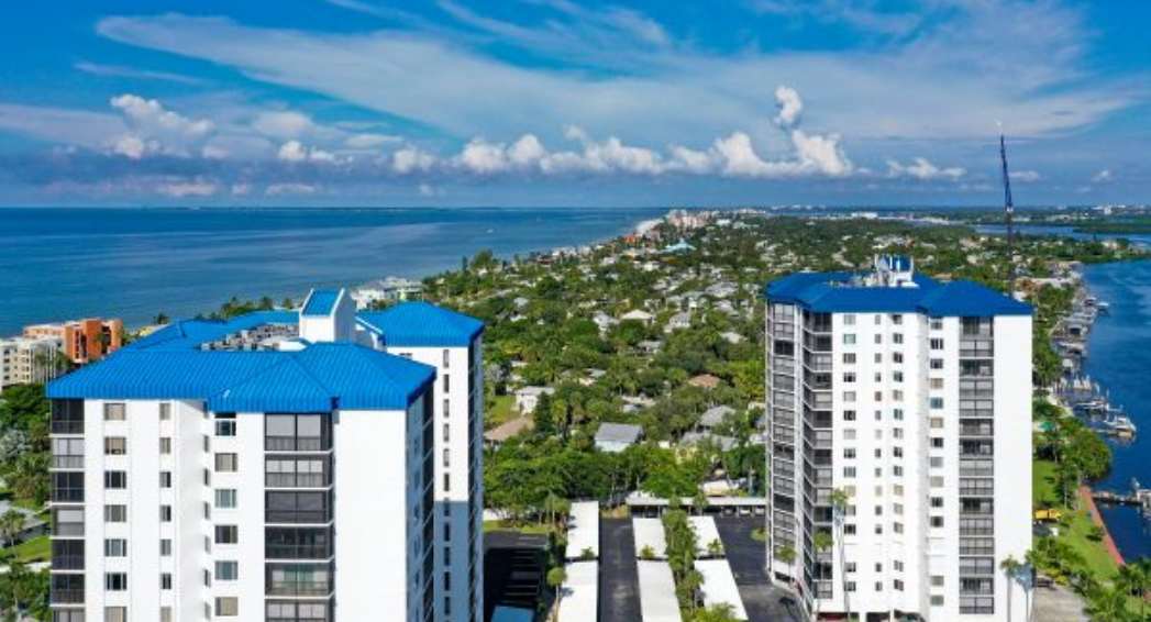 Ocean Harbor on Fort Myers Beach Roof Replacement and AC Replacement by Crowther Roofing and Cooling