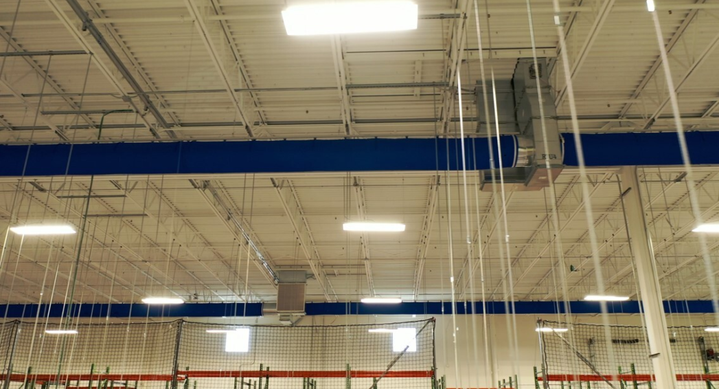 Duct Sox installation at Commercial Distribution Center in Fort Myers by Crowther Roofing and Cooling