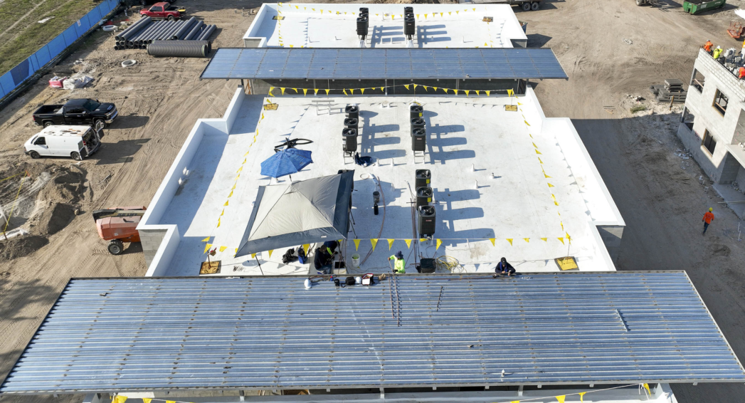 New Roofing and HVAC units at Renaissance Hall Apartments in Naples by Crowther Roofing Cooling