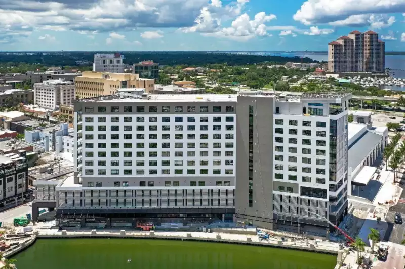 Luminary Hotel Roof Installation by Crowther Roofing and Cooling of Fort Myers