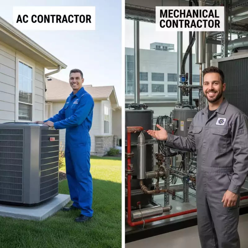 Difference between AC and Mechanical Contractor by Crowther Roofing Cooling.