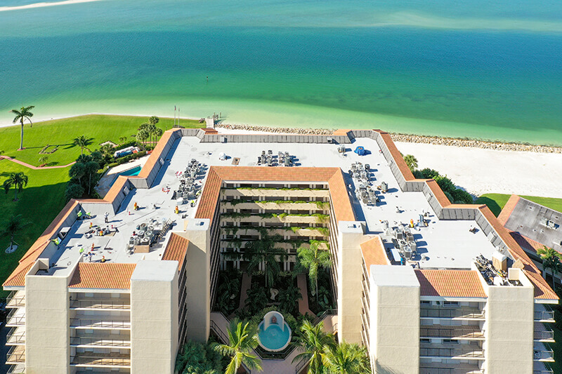 Shipps Landings on Marco Island gets a new roof and HVAC mechanicals by Crowther